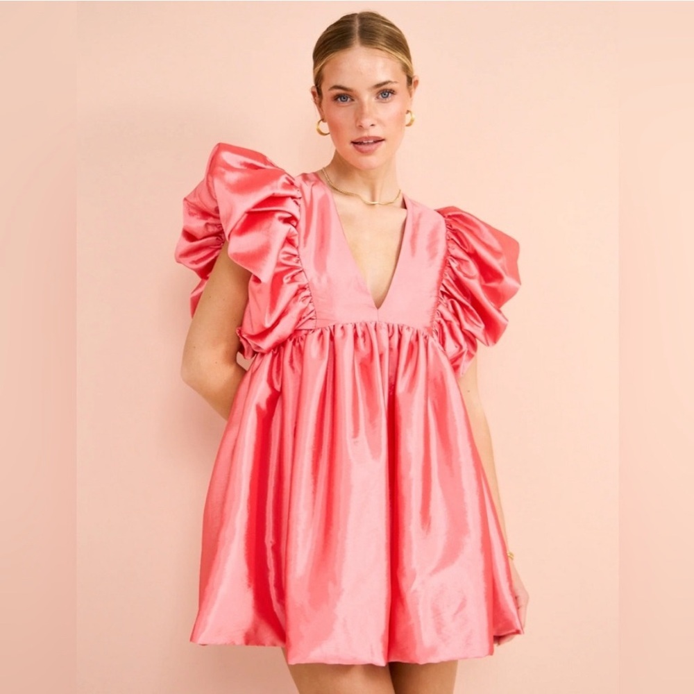 HANSEN & GRETEL - NWOT - Cosmo Bubble Sleeve Dress